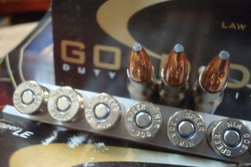 100 Speer GOLD DOT Soft Point 168 gr GDSP 308win GM 24458 new ammunition-img-1