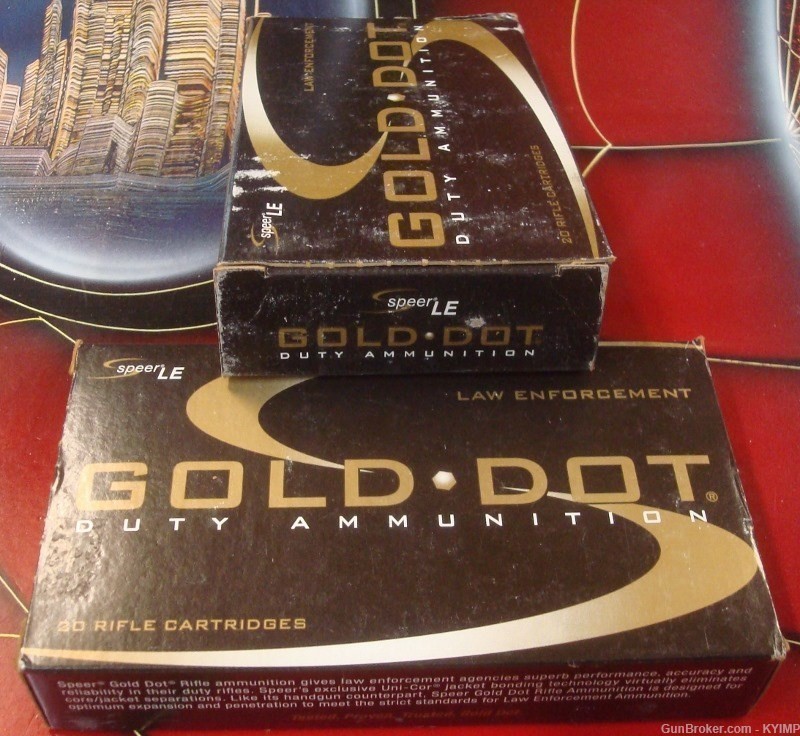 100 Speer GOLD DOT Soft Point 168 gr GDSP 308win GM 24458 new ammunition-img-0
