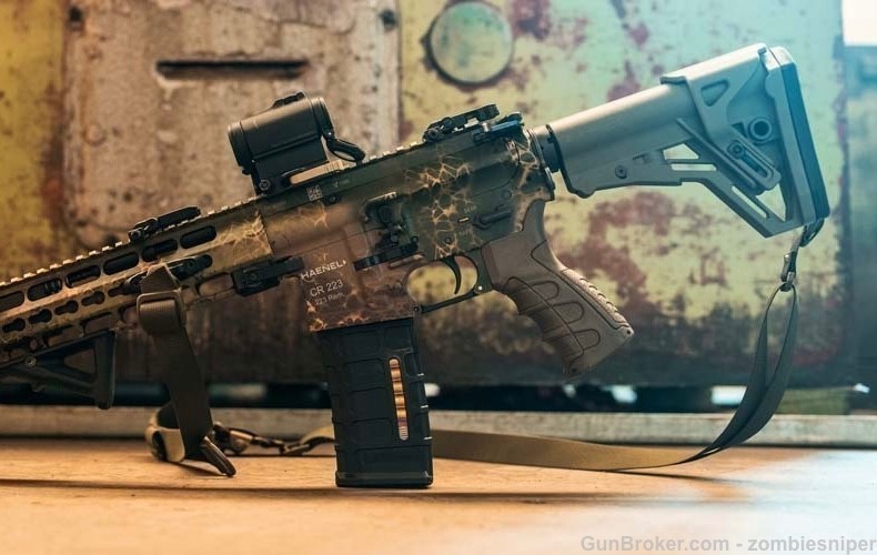 New Gen 1 FDE Pistol Grip for Haenel Clone Correct for CR223 BT-15-img-2