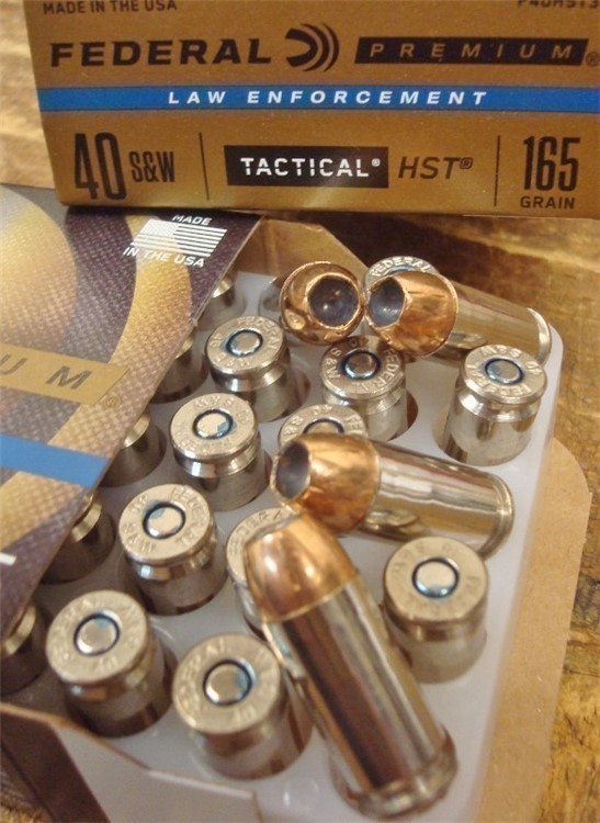 1000 Federal .40s&w HST 165 gr JHP Tactical P40HST3 ammunition-img-3
