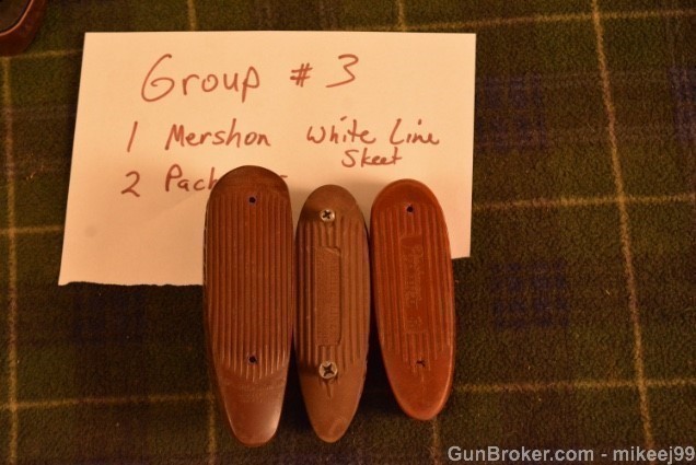 2 Pachmayr, 1 Mershon vintage recoil pads Group #3-img-0