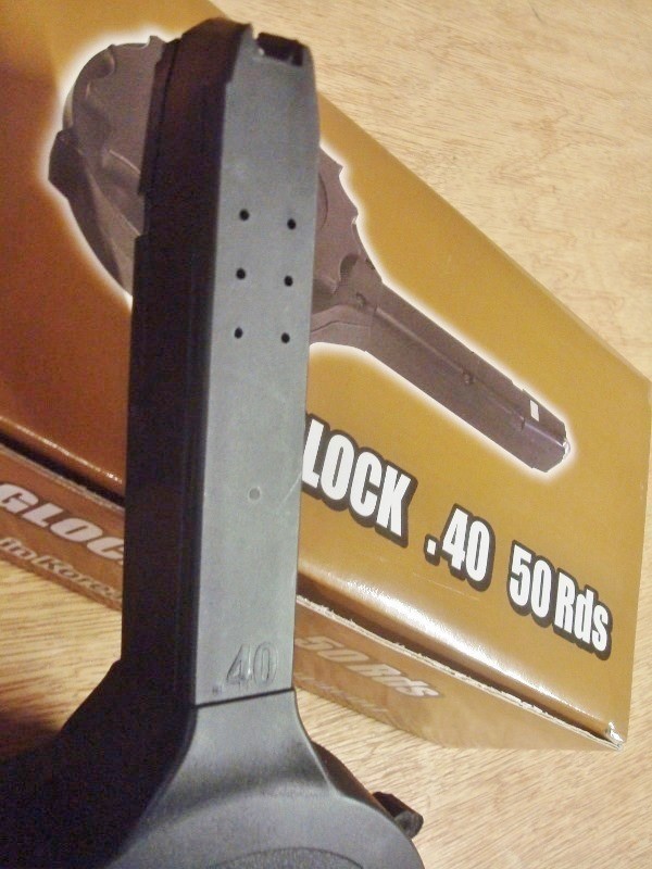Glock 40 New 50 round Drum mag  Korean made-img-4