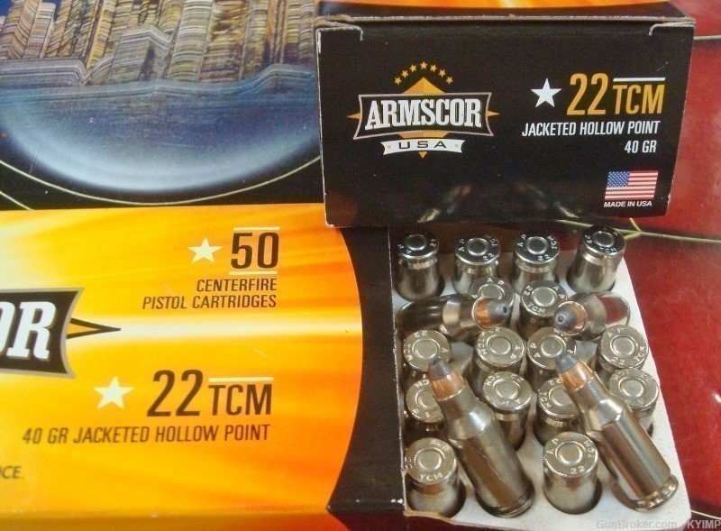 400 Armscor 22 TCM 40 grain JHP New ammunition 50326-img-0