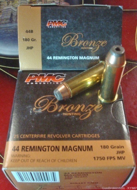 100 PMC .44 Magnum JHP 180 gr 44 ammo 44B new JHP ammunition-img-3