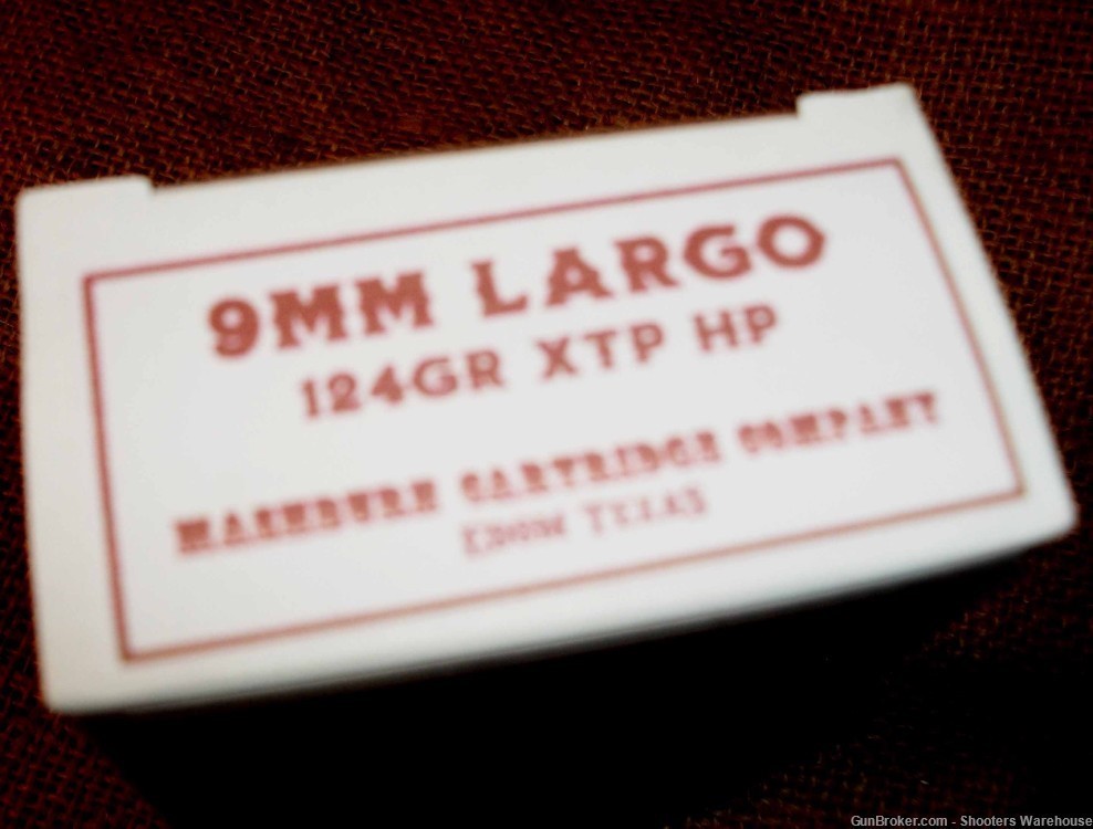 9mm Largo 124gr XTP HP Mashburn Cartridge 50rds NEW-img-1
