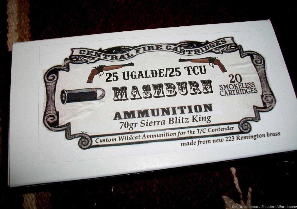 25 TCU 25 Ugaldi 70gr Sierra Blitz King Mashburn Cartridge Company 20rds-img-0
