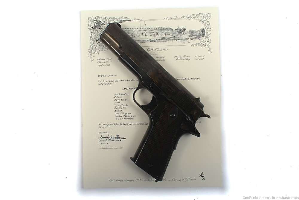 1917 Year Colt Government Model Commercial 1911 Pistol – SN: C94704 (C&R)-img-0