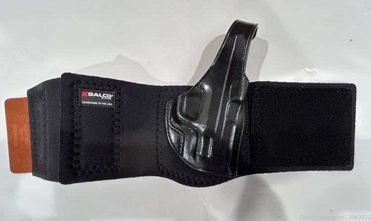Galco ANKLE GLOVE (ANKLE HOLSTER) for S&W MP 9 Shield 3" with Boot Extender-img-0