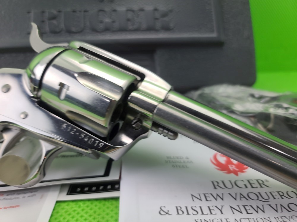 Ruger * VAQUERO * 45 COLT * BRIGHT POLISHED STAINLESS 4 3/4" BORN 2013 -img-14