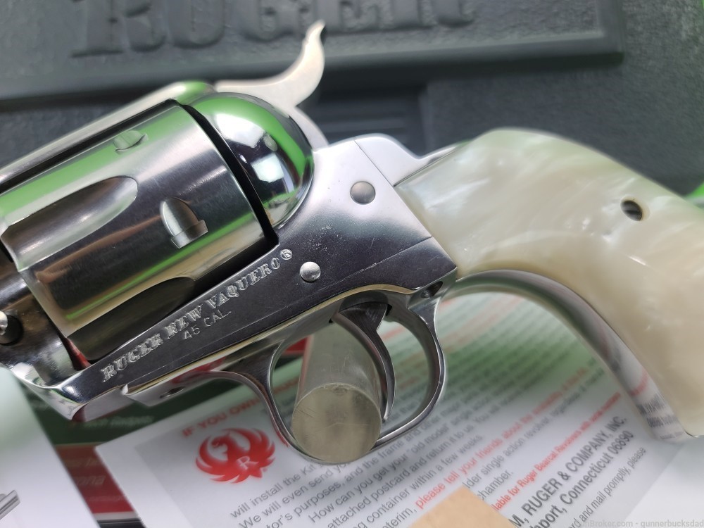 Ruger * VAQUERO * 45 COLT * BRIGHT POLISHED STAINLESS 4 3/4" BORN 2013 -img-37