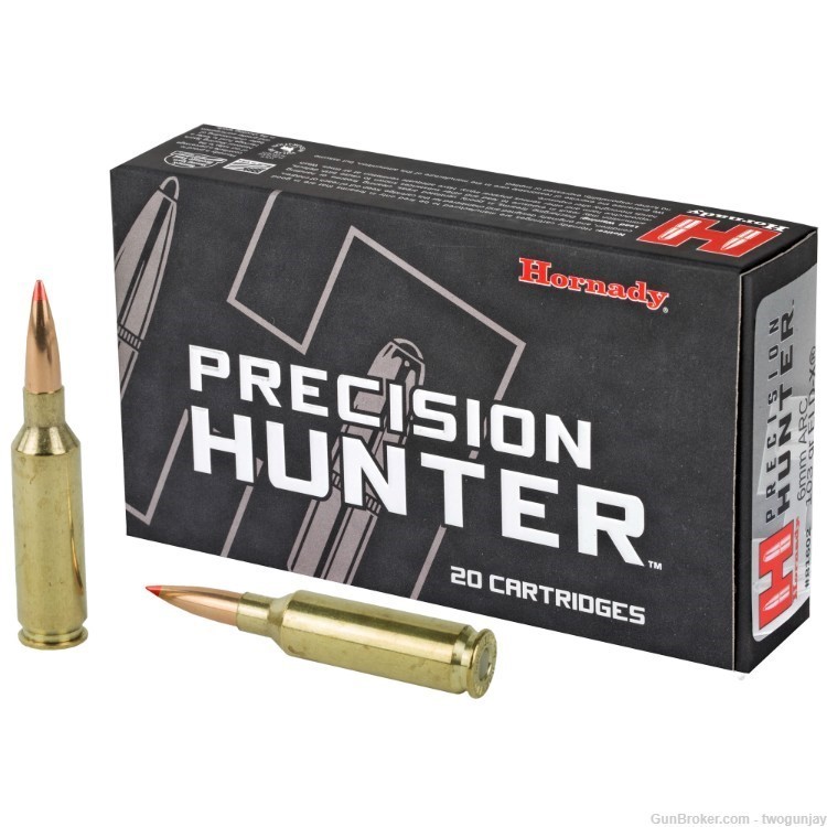 100 Rounds of Hornady Precision Hunter 6mm ARC Ammo 103 Grain ELD-X 81602-img-0