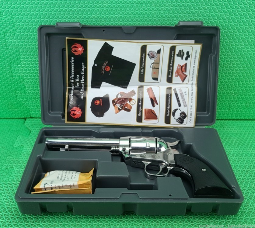 Ruger VAQUERO 357 Magnum 5 1/2" BRIGHT STAINLESS In Original Box Born 2005-img-2