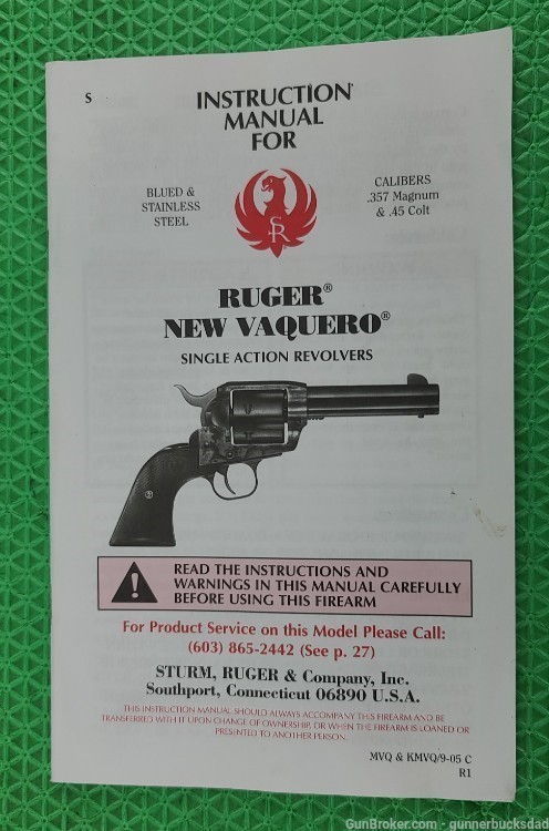 Ruger VAQUERO 357 Magnum 5 1/2" BRIGHT STAINLESS In Original Box Born 2005-img-6