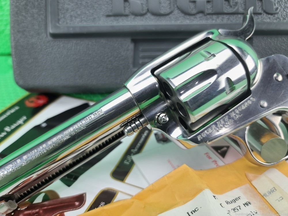 Ruger VAQUERO 357 Magnum 5 1/2" BRIGHT STAINLESS In Original Box Born 2005-img-34