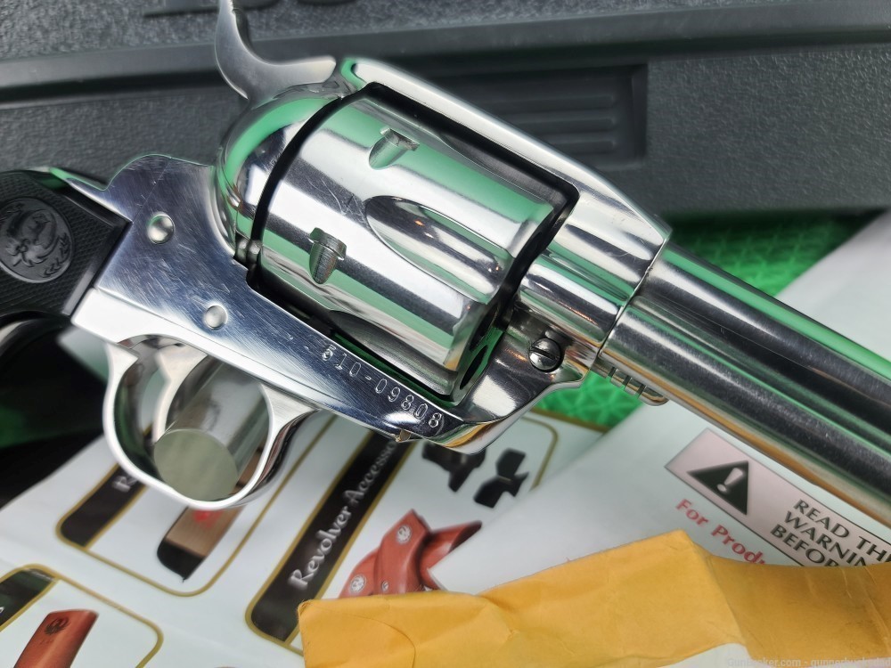 Ruger VAQUERO 357 Magnum 5 1/2" BRIGHT STAINLESS In Original Box Born 2005-img-11