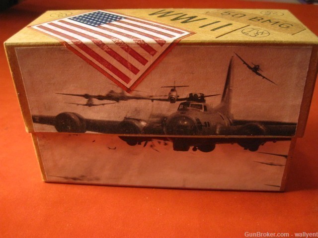 Authentic 50 Cal BMG WWII Brass U42 TW43 SL4 Casing B17 B24 Planes WW2 Box-img-4