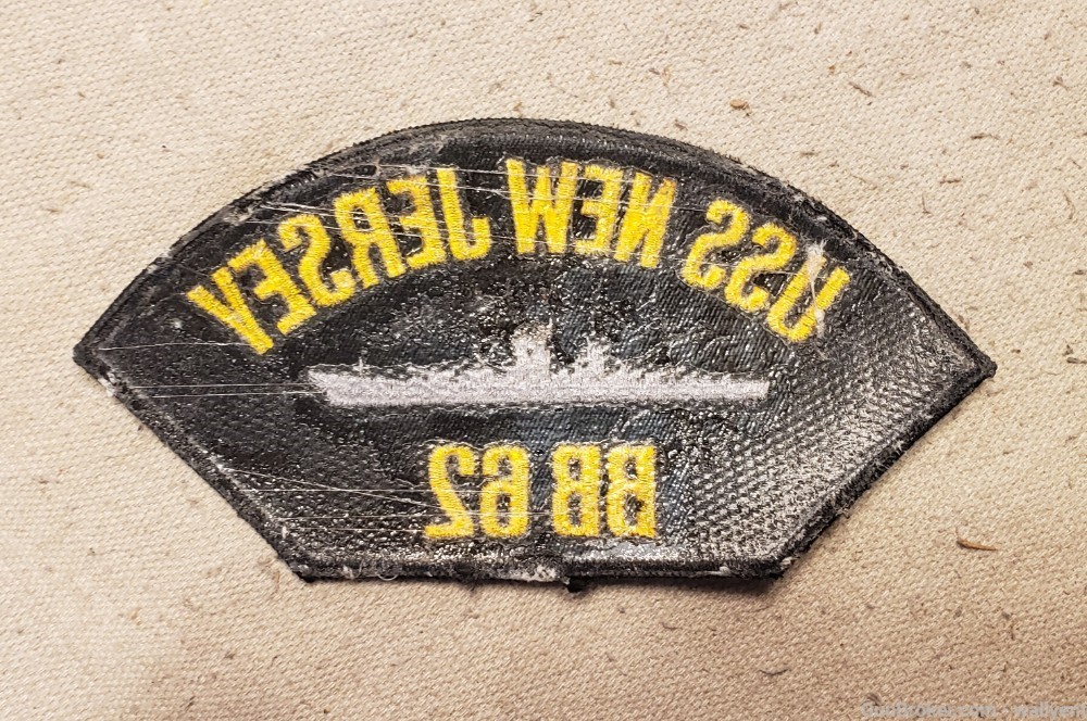USS NEW JERSEY BB62 Patch embroidered ship Vietnam War Navy-img-1
