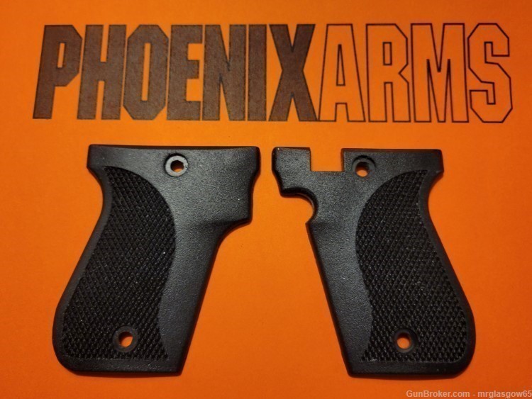 Phoenix Arms HP22A, HP25A, HP22, HP25, 22LR 25ACP Black Grips-img-1