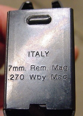 Italy 7mm Rem Mag-270 Wby Mag Rifle Magazine-img-2