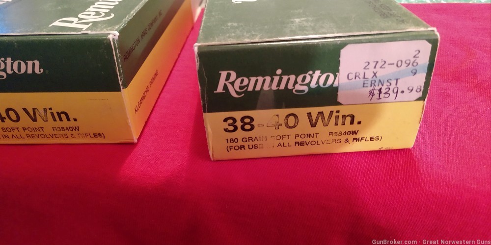 156x rounds & 13 reloadable brass in 4 boxes of 38-40 -img-2