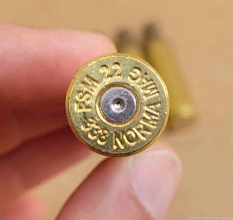60 .338 Norma Magnum Once Fired Brass-img-3