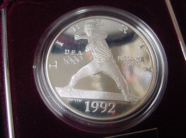1992 Olympic Proof Sliver Dollar  4-9-img-0