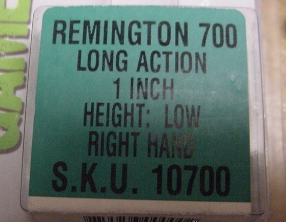Remington 700 Scope Base & Rings  Low-img-1