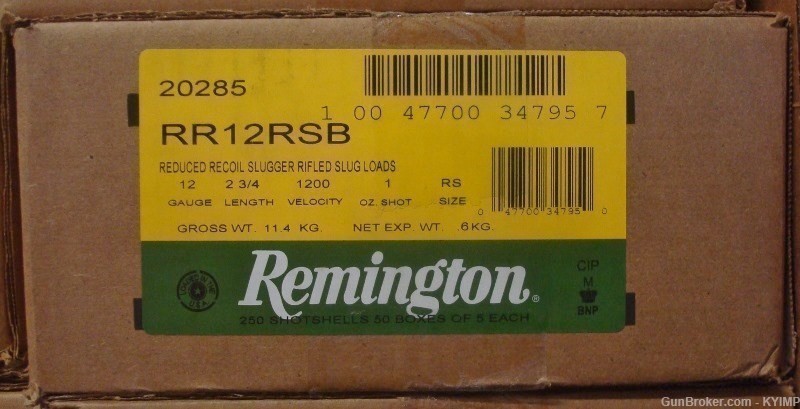100 Remington 12 ga Slugger Slugs 2 3/4" RR12RSB 1200 FPS Low Recoil-img-4