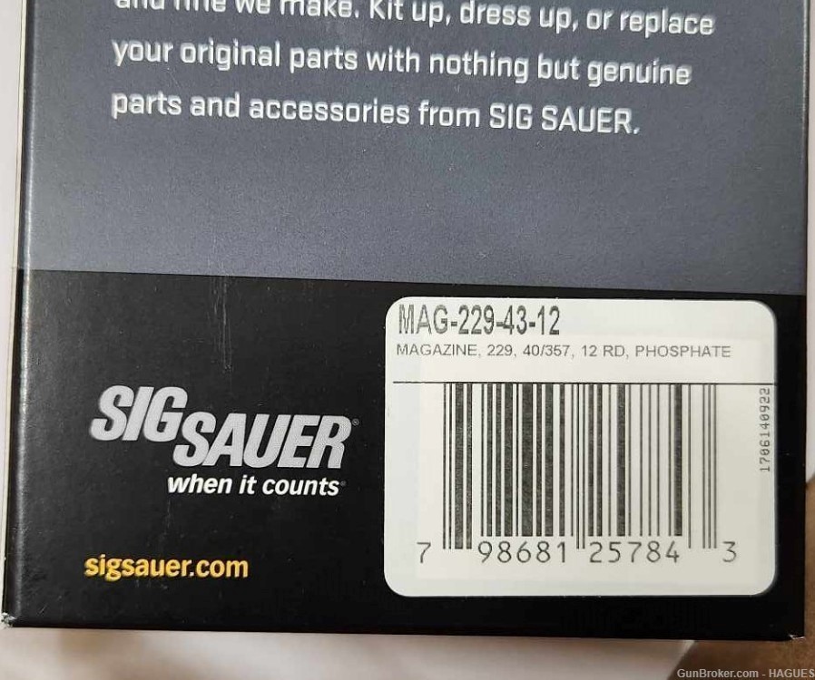 New: Sig Sauer P229 40/357 12 Rnd Magazine - MAG-229-43-12-img-1