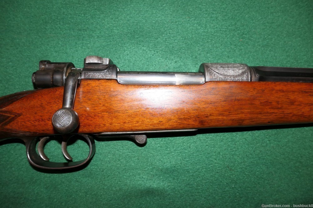 Beautiful Engraved Sempert & Krieghoff Mauser Bolt Action Rifle .35 Whelen-img-4