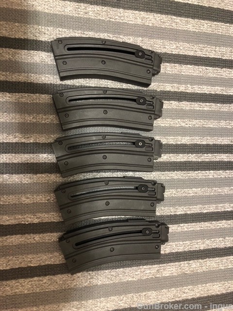 (5 TOTAL) HK416 WALTHER FACTORY 20rd MAGAZINE 22LR 577608 (LIKE NEW)-img-1