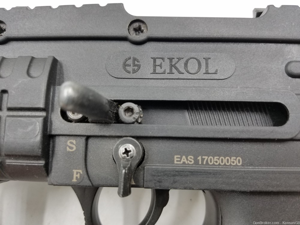 EKOL ASI Front Firing Machine Gun Fully Automatic 9mm Blank UZI Pistol-img-1