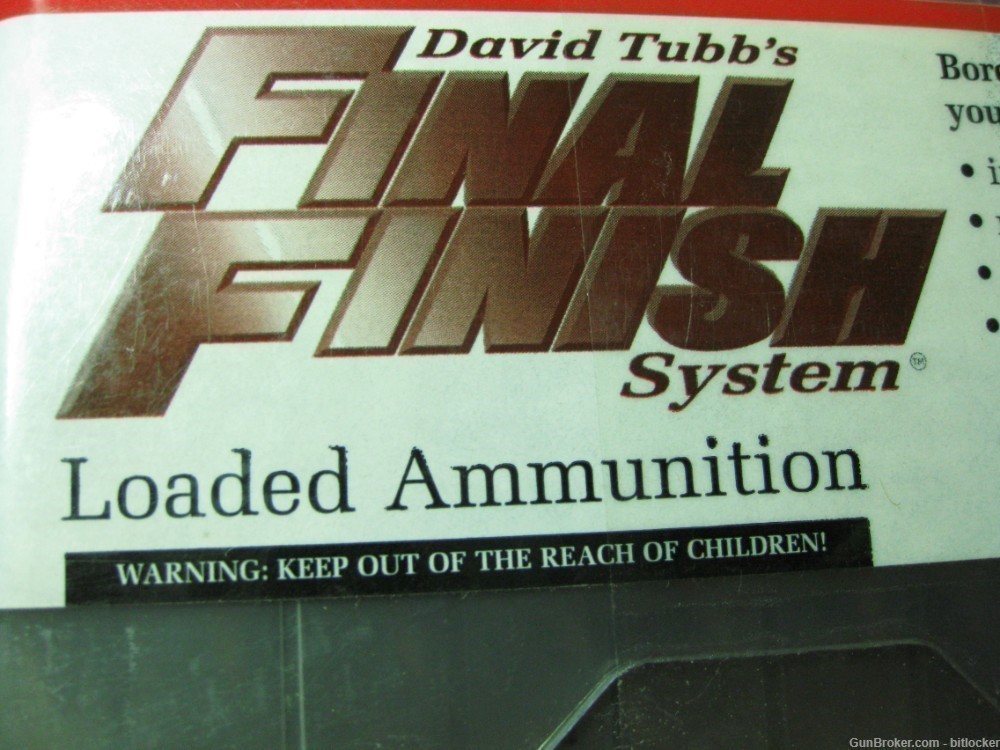 David Tubb 308 Final Finish Bore Polishing  Ammo 120 RDs Sealed DT308F TMS-img-8