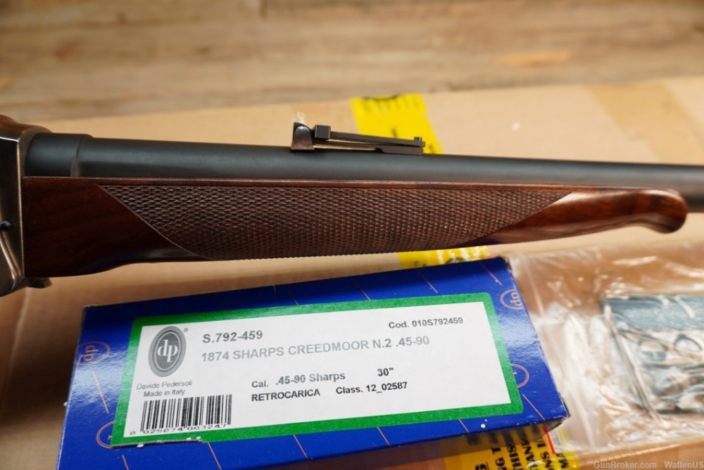 Sharps Creedmoor No2 45-90 target rifle like new in box # 2 45/90 Pedersoli-img-9