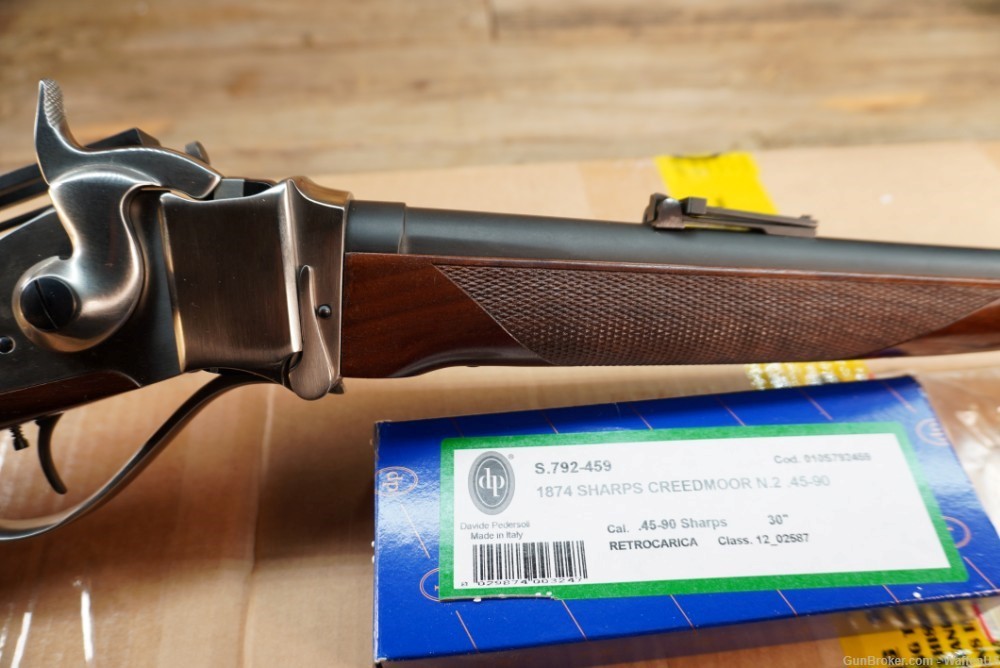 Sharps Creedmoor No2 45-90 target rifle like new in box # 2 45/90 Pedersoli-img-8