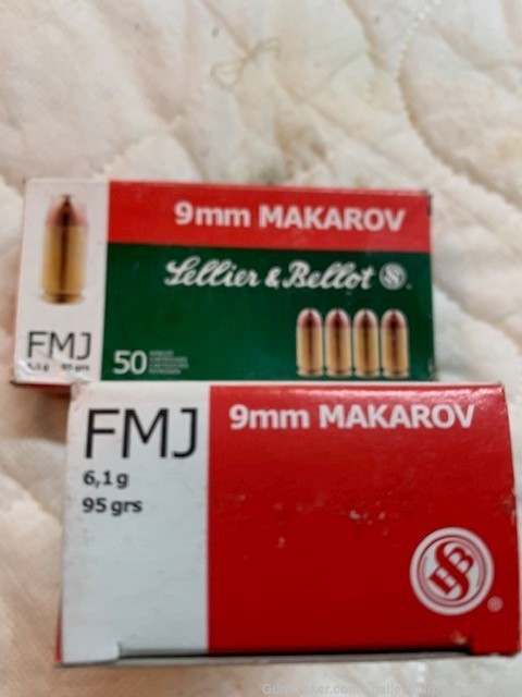 (mm Makarov FMJ 100 Rounds Sellier and Bellot-img-1