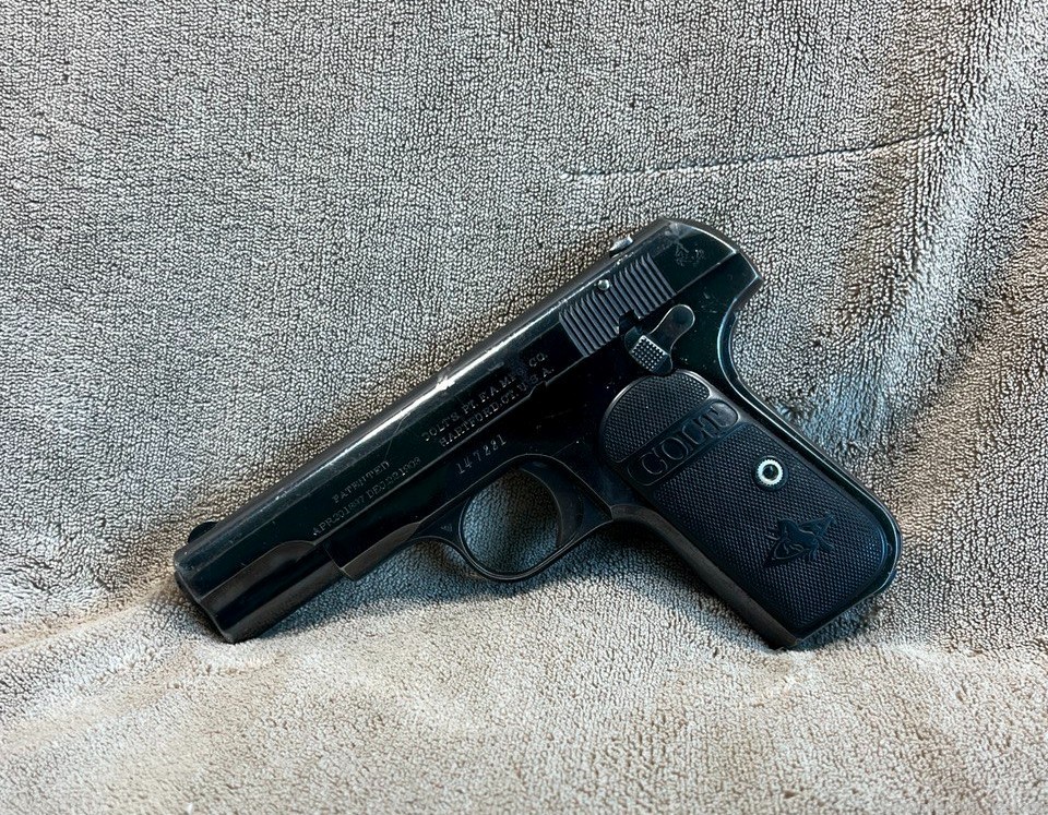 1913 Colt 1903 Pocket Hammerless  Type 3, 32 ACP FACTORY LETTER -img-1