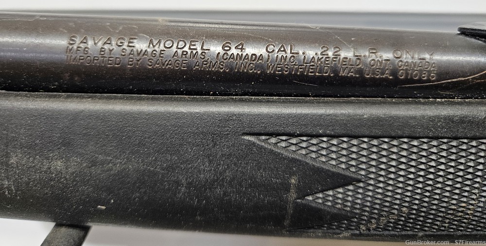 SAVAGE Model 64 (Made in Canada) 22LR ONE 10-Rd mag GREAT PLINKER low price-img-2
