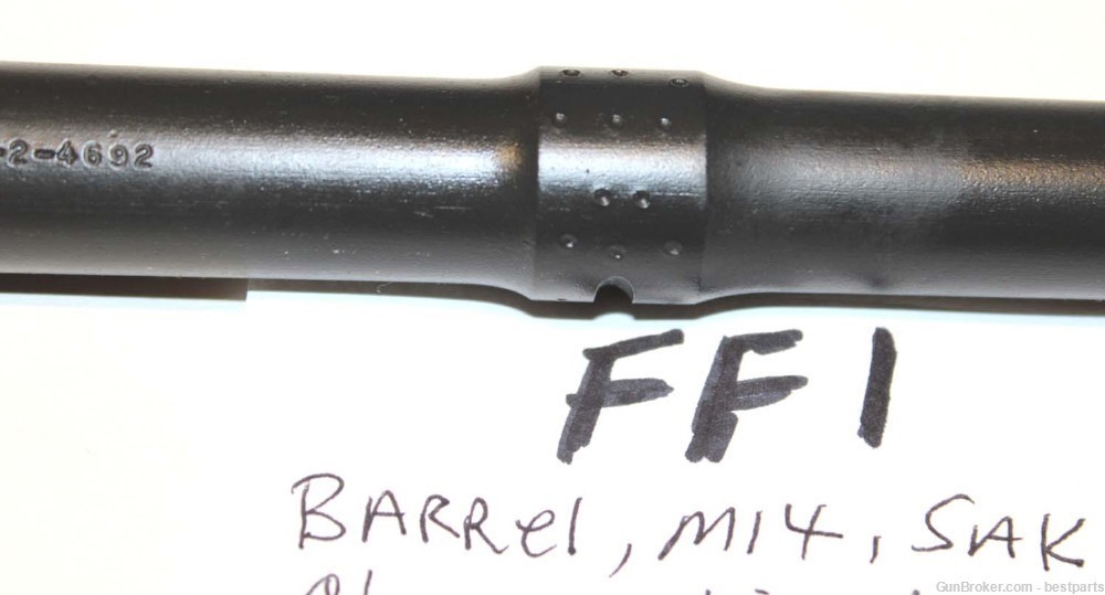 M14 Barrel "SAK", Chrome Lined Orig.Gauge Throat= 1, Muzzle= 0 to 1 - #FF1-img-4