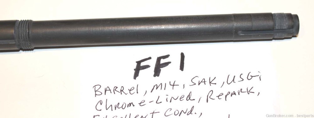 M14 Barrel "SAK", Chrome Lined Orig.Gauge Throat= 1, Muzzle= 0 to 1 - #FF1-img-5