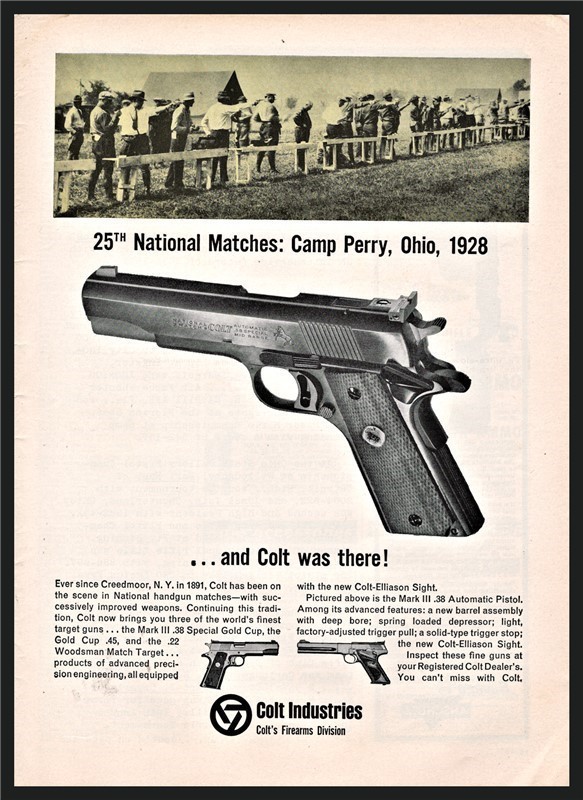 1965 COLT Automatic .38 Special Pistol PRINT AD-img-0