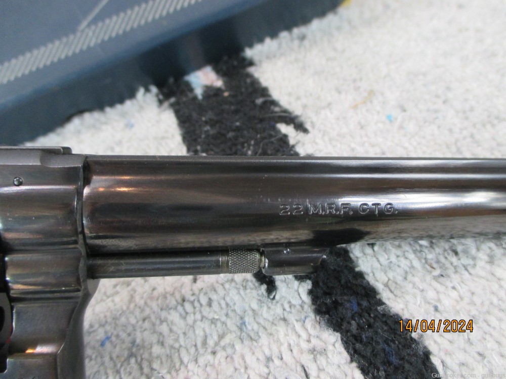 Smith & Wesson Model 48-2 22 mag 6" blue w/box and auxiliary 22lr cylinder-img-10