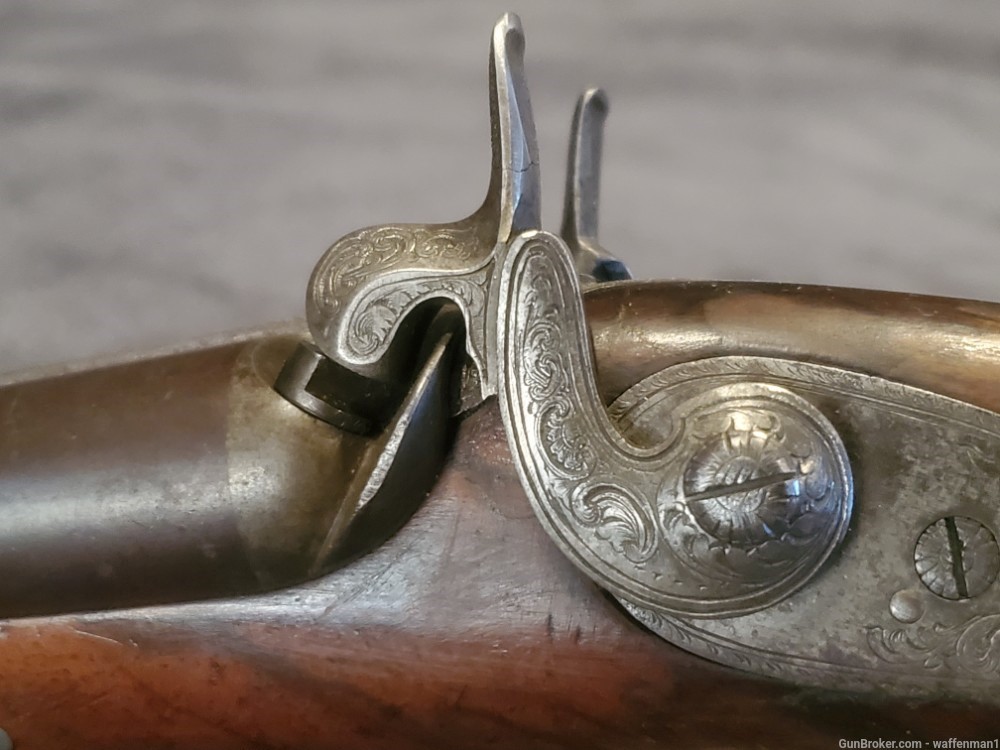 Antique Fine Example of a 62 Cal Percussion Howdah Pistol by LECLERE-img-7
