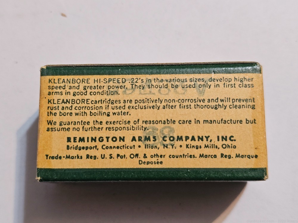 Vintage Remington Hi-Speed Kleanbore 22 LRHP -img-2