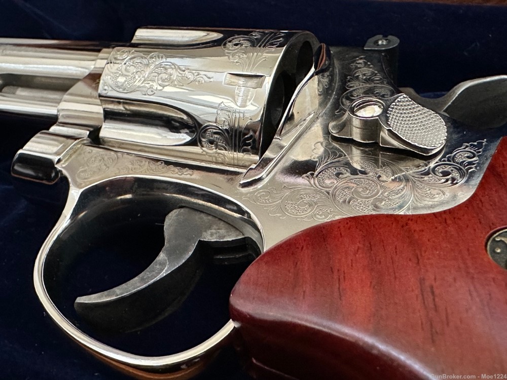 S&W Revolver .44 mag chrome engraved limited edition-img-29