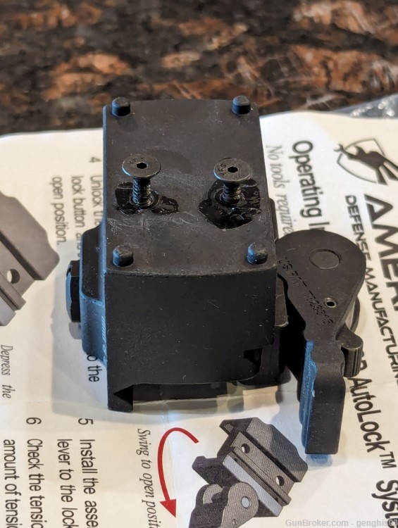 American Defense QD Mount for J-Point/Docter/Burris/Vortex Red Dot Sights-img-1