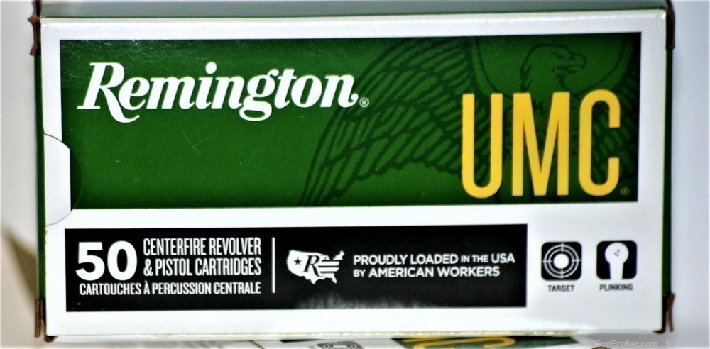 25 acp Remington UMC 25 Auto 50 Gr 25acp Brass Full Metal Jacket 50 Rounds-img-1