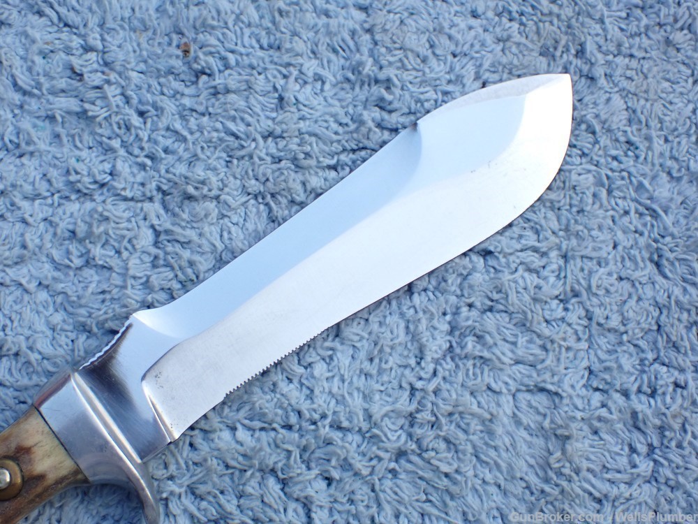 VIETNAM PUMA FIGHTING KNIFE WHITE HUNTER WITH ORIGINAL SCABBARD (RARE)-img-20
