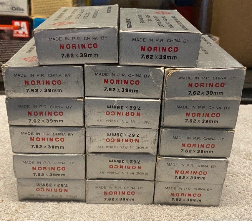 Norinco 7.62x39 ammunition Silver box-img-0