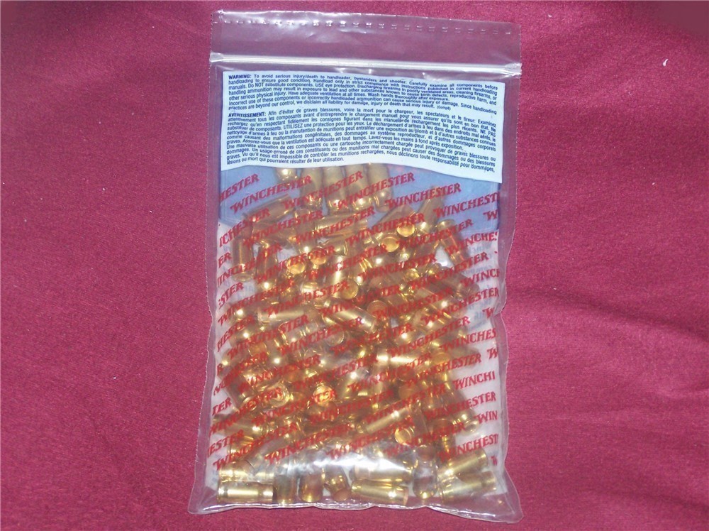 WINCHESTER 30 LUGER UNPRIMED BRASS (100) (NEW)-img-2